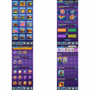 RAREST KT-15! XP-68! 118 MAX CARDS[79 ELITES]! EVO-25! 225 EMOTES INC ROYAL GEM! G.RANK-567!  CRL RANK-809! GT-828 - Image 5