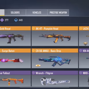 💎 LEVEL 359 💎 LEGENDARY 5 [] EPIC GUN 277 [] GUN COLLECTION 722 [] EPIC SOLDIERS 137 [] VEHICLES 157 - Image 4