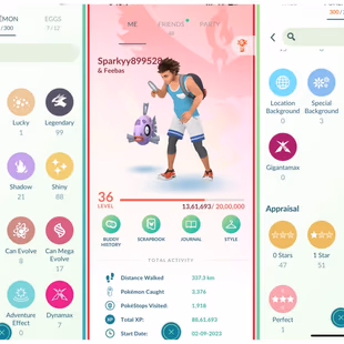 3 GOLD MEDAL[] SHINY EVENT PIKACHU [] LEVEL 36 [] LEGENDARY 99 []  SHINY 88  [] POKEMON 300 []  RENAME-YES []TEAM VALOR - Image 2