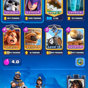 KT14 - Level45 - Trophy7200 Arena19 - 30 Lvl14 - 15 Lvl13 - Good Emot - Code466 - Image 1