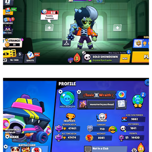 B41 & 47k Trophy | 37 Max Brawler | 28 Hypercharged | 230+ Skin | NC 60 | Full Access | - Image 1