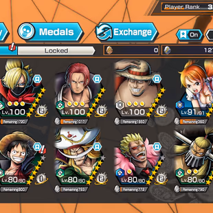 IOS-Android-3 Ex(Luffy G5 max-Shanks Film Red max-Big Mom Olin)-Good Medal-SP 153%-BF Soba max-Sugar-Doffy-Jack-HP773 - Image 1
