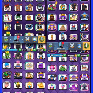 !!LEVEL 64!! 46 ELITE CARDS!!(46 LVL 15)AND (114 LVL 14 MAX)!! FREE NC! 6500- GEMS! 145-RARE EMOT! 10X EVO - Image 6