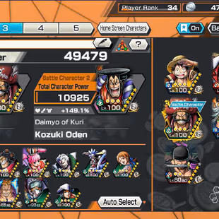 IOS-Android-7 Ex(S-Snake-Roger V1-Zoro-Luffy-Akainu-Black Beard-Oden)-S-Hawk-Karasu-Ben-Support 149%-Good Medal-BR152 - Image 2