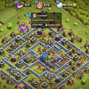 [ TH-12 MAX ] || 4 EPIC || S.BALL [14] - M.MIRROR [14] || MAX DEFENCES - WALLS || HEROS: 65-65-40-40 || FAST DELIVERY - Image 1