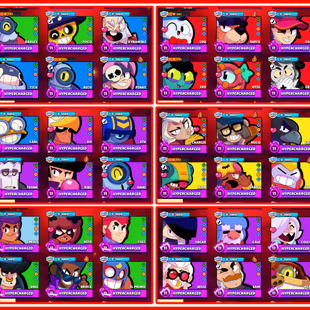TROPHY TITAN 👾 ATB 90K TROPHIES | 16 R35 BRAWLERS | 18 TITLES | 70 MAXED BRAWLERS 92/92 ALL BRAWLERS | 275 SKINS - Image 3