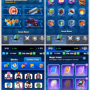 LEV-33 ACCT | 8-YEAR OLD ACC | 1-MAX CARD | 5735 TROPHIES | KT-11 | ARENA-16 | FREE RENAME | CHEAP & INSTANT DELIVERY - Image 3