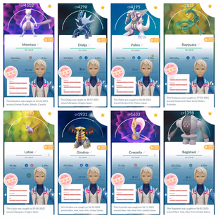 RARE SHADOW APEX LUGIA| SHINY MEW AND MEWTWO| SHINY RAYQUAZA| LUCKY SHINY LUGIA KYUREM AND LUCARIO - Image 3