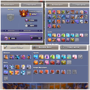 105. LEVEL-235!🔱TH17! EPIC F.A|F.B[23|20L] 800 cwl MEDALS! HEROES-80|81|70|70|40| STRONG DEFENCES! GOOD TROOPS! NC AVL! - Image 4