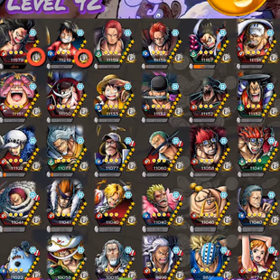 IOS-Android-HB73-8 Ex(Shanks Red-Akainu-Big Mom-Shank Blue-Luffy-Zoro-Black Beard-Oden)-Good Medal-SP 164-Good BF - Image 1