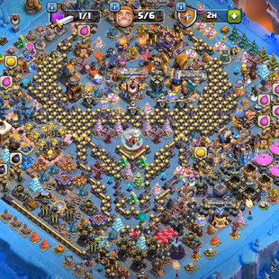 🔥43.000 GEMS 💎 TOWNHALL 18 [] HOLY STACKED OBSTACLES [] MANY HERO SKINS [] 2015 XMAS [] RENAME AVAILABLE  - Image 2