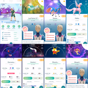 1957 Level 70 Eternatus Zacian100 Shundo Latios Shundo Mesprit Shundo Kommo-o Shiny Palkia Origin Spacial Rend - Image 2