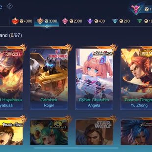 Flash Sale Exalted Col III-350 Skins-Freya Legend-Exo Hayabusa-Eren AOT-Angela Aspirant-2 Colector-Epic Recall-Max Emble - Image 4