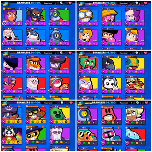 🏆 55K TROPHY 🏆 28 MAX [ 24 HYPERCHARGED ] 261 RARE SKINS | 30 TITLES | 28 MAX RANK BRAWLERS | FULL  ACCESS |  - Image 4