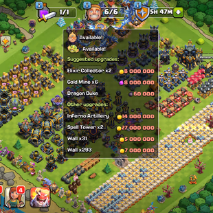 🌟BEST OFFER🌟TH 17 FULL MAX DEFENCE | 5X HERO MAX 100-100-90-75-50 | 10 EPIC E.Q NC-500 HELPER MAX BUILDERBASE FULL MAX - Image 1