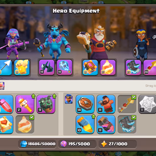 🔥TH 18 HIGH WALLS🔥XP 204-EPIC FB[MAX] EB[MAX] RS 20 G 8 SB14-HERO 65-100-49-39-STRONG DEFENSE-BEST DEAL - Image 6