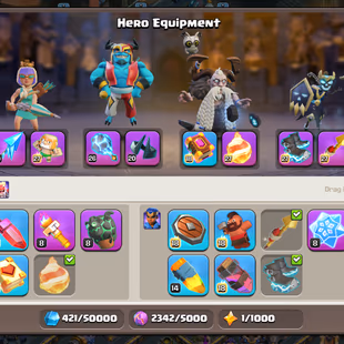 🔥2x Sceneries🔥 || Xp-251 || Th18 Almost || Almost Max Equipment || Heroes 95-105-90-80-55 || 6 Builders || Nc Avail - Image 5