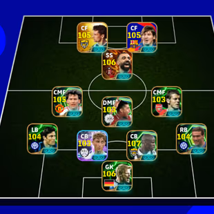 3236x Strength|BigTime Salah-106|Messi-105|Baggio-105|Bryan Robson-105|Thuram-107|Bergomi-104|Full balance|Only Konami|  - Image 4