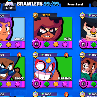 Can Change iD | 🌟71K Trophies | 99 Heroes | 47 Maxed🌟 | 65 Haypercharge | 300Skins | Legend Ranked | The More... - Image 5