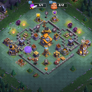 🔥XP 205!TH 18 !HEROS:70-75-60-72-35🔥BLUE WALLS! GOOD DEFANCE AND TROOPS!BEST ACCOUNT!CHEAP PRICE! INSTANT DELIVERY  - Image 8