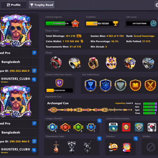 19 LEG MAX ACCOUNT | Level 305 | 1.1B Coins | 11K+ Cashes | VIP Diamond | Final Warning - Image 1