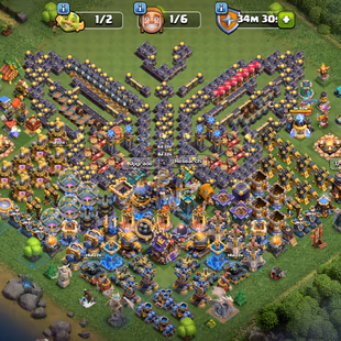 [F1]🔥 6X HEROES MAXED 🔥TH-18 MAX DEFENCE | 8X EPIC EQUIPMENT MAX | REST HIGH LVL | 4900 WAR STAR | XP 252 | CHEAP DEAL - Image 1