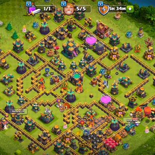 Th14 Max Walls-Defence 💥 2967 Gems 💥 Hero's 51-58-45-33-20 | Rename Available | Level 166 | Instant Delivery - Image 2