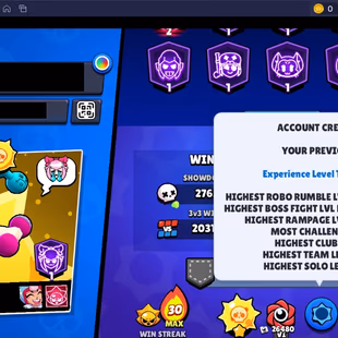 363 SKINS | 82.200 TROPHIES | 100 BRAWLERS | 48 HYPERCHARGE | 53 MAX | 39 PRESTIGE | 26 BUFFIES - Image 7