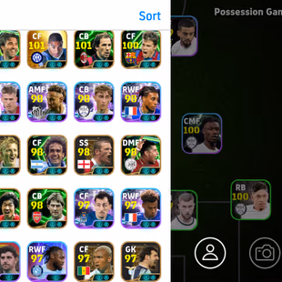 Amazing Account-Power 3217-Barcelona-Real Madrid Team-Rare 7 Manager-Eden Hazard 109-Adriano 105-Javier Saviola 105-Deco - Image 3