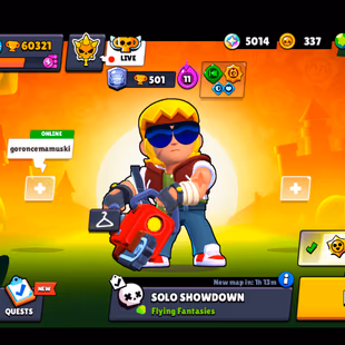 412 SKINS | 60.300 TROPHIES | 101 BRAWLERS | 46 HYPERCHARGE | 58 MAX | 22 PRESTIGE | 17 BUFFIES - Image 1