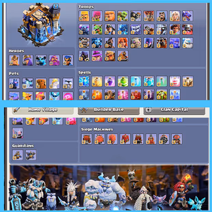 Rarest Account | TH 18 Maxed Almost | 85 Skins | 30 Scenery | 14 Skins & Scenery Set | BlackSmith Maxed |Rare Decoration - Image 4