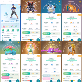  P 2.062 Level 76 Super  MewtwoArmor CloneCharizard Blastois Venusaur Kyogre Raikou 53 Shiny And Legendary 1051 Shiny 72 - Image 1
