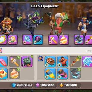 BEST DEAL ⭐ TH18 99 PERCENT MAX ⭐ 6 HERO MAX [10X EPIC EQUIPMENT MAX] HEROS-105-105-95-80-55-25 | NC 500 | FULL ACCESS - Image 7