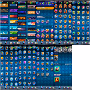 LVL 62  8 EVO 66 MAX CARDS  14 LVL 15 CARDS 10039 TROFIES  ARENA 25  3 YEAR OLD BADGE AND COOL EMOTES  INSTANT DEAL - Image 8