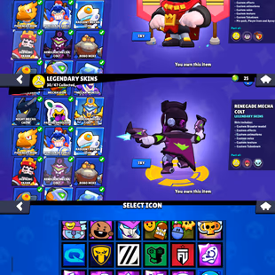 Rare Skin Frank King [RED+BLUE] Brawler 100x All [] Max 86x [] Hyper 82x [] Skins 470x [] Trophy 55K [] BEST-DEAL - Image 3