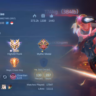 SUPER RAREST HIGH STAR ACCOUNT || 1000 STAR ACCOUNT || 2 GLOBAL TITLE HERO || 13K MATCH 63 WR[RANK] ||VERY LIMITED OFFER - Image 3