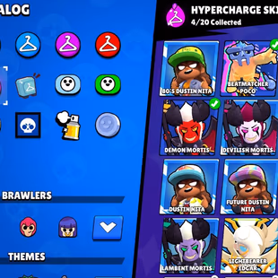 25k Trophies / 60 Brawlers / 5 Legendary Brawlers / 2 11 Strength /  185 Gems / 120 Skins / read the description - Image 5
