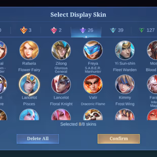 MLBB | Queennn | LVL 74 | TRANSFORMER ROGER | KOF DYROTTH, KARINA | LUCKYBOX URANUS | HERO 131 | SKINS 211 | FULL EMBLEM - Image 6