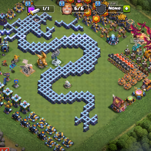 Th13 full max nothing left || 6 builder ||4x dragon statue ll7 epic equipment || Clash A- Rama -Meteor scenery ||nc free - Image 2
