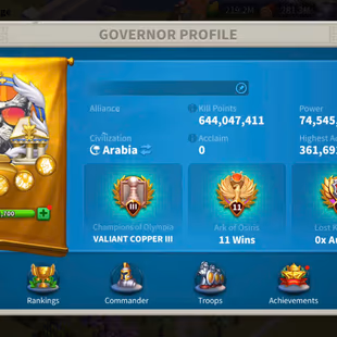 73M - Vip 16 - 8  Commanders - 26 Passport - 1M Credit - 295 Gold Head  - 4 Farms - 1 Skin house - Image 4