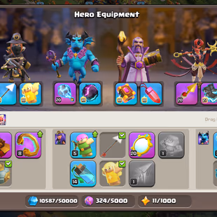 🚀SUPER LEGENDARY🚀TH17 EPIC EQUIPMENTS | NAME CHANGE AT 500 GEMS | ALMOST MAX HEROS | FULLY SECURED | INSTANT | - Image 6