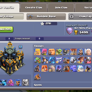 💠XP 244!TH 17 NEAR MAX💠HEROS:100-100-75-75-50!NC 1K!WALLS MAX! DEFANCE NEARA MAX! GREAT TROOPS!CAN LINK BUYER EMAIL  - Image 3