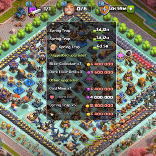 TH18 SUPER RARE 🌟 ALL 35/35 EQUIPMENTS MAX 🌟 RAREST LEAGUE SET || 48 SKINS || VERY CLOSE TO MAX || BUILDER BASE MAX  - Image 4