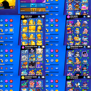 109k TROPHIES | OLD RARE | 93 MAX POWER BRAWLER | 101 BRAWLER UNLOCK | 68 HYPERCHARGE | 437 SKIN | RENAME AVAILABLE - Image 6
