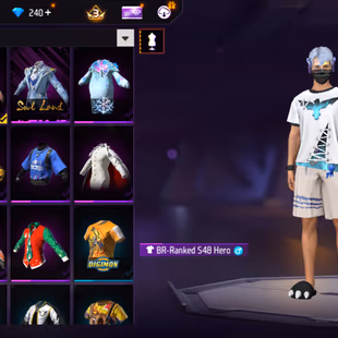 X269|Lvl 34|8 CHARACTER|18 COSTUME|11 VEHICLE|30 WEAPON(1 EVO)|DEMONIC FAMAS LVL 3|SUNRISE M4A1|RED RING FIST - Image 8