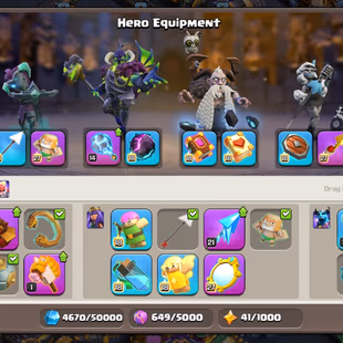 🔥TH 18 AlMOST MAX🔥 XP 255-HERO MAX 105-105-95-80-55- 9 EPIC EQUIPMENT MAX-WALLS DEFENSE MAX-NC YES-BEST DEAL - Image 5