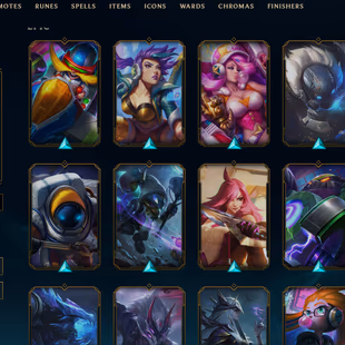 SEVER [ NA ] - 395 LVL  - PLAT II FELX  - 222 SKINS - FULL CHAMP [ 153221 BE - 94 RP ] - ( 121 ) MYTHIC ESSE FULL ACCESS - Image 4