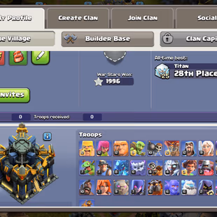  TH 17 !! ( Legendary Scenery ) ! TH16 Max Walls ! Heroes K-95 AQ-99 MP-80 GW-70 RC-46 ! Namechange 1000 ! 4 Epics - Image 3