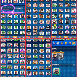 🎯FLASH SALE 7 YEAR OLD  ACCT👹 ARENA 23[]KT 15-XP 60 [] 9280 TROPHIES [] 103 MAX- 22 ELITE- 12 EVO 164 EMOTES[]12 SKINS - Image 5