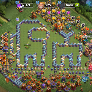 🚀EPIC TH 16 NEAR MAX🚀HEROS LVL 90-90-62-63-37-3 | EPIC EQUIPMENTS | NC AT 500 GEMS | LOADED MAGIC ITEMS | INSTANT  - Image 1